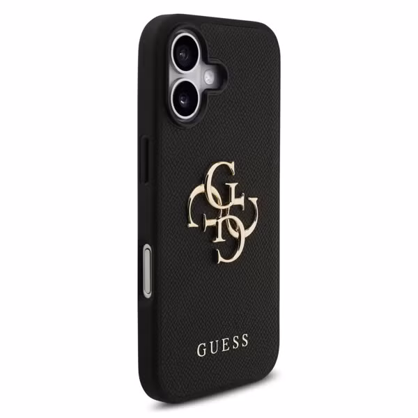 Guess Big 4G Logo Hülle Grained Apple iPhone 17 - Schwarz
