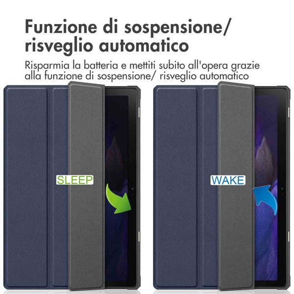 imoshion Trifold Klapphülle Samsung Galaxy Tab A8 - Dunkelblau