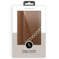 Selencia Eny Clutch Klapphülle aus veganem Leder mit herausnehmbarem Backcover Samsung Galaxy S20 Ultra - Braun