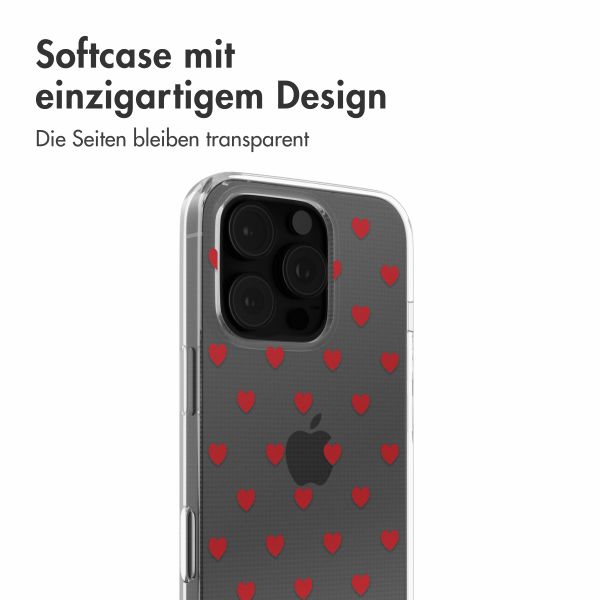 imoshion Design Hülle Apple iPhone 16 Pro - Red Hearts