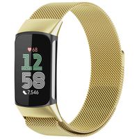 imoshion Magnetisches Milanaise Armband für das  Fitbit Charge 5 - Größe M - Gold