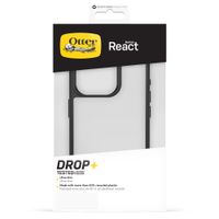 OtterBox React Backcover für das Apple iPhone 15 Pro - Transparent / Schwarz
