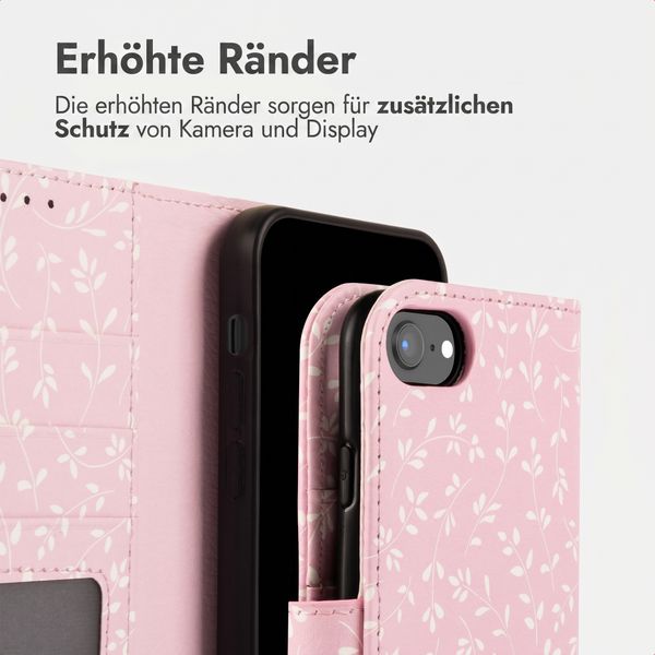 imoshion Design Klapphülle Apple iPhone SE (2022 / 2020) / 8 / 7 / 6(s) - Pink Bazaar Flowers