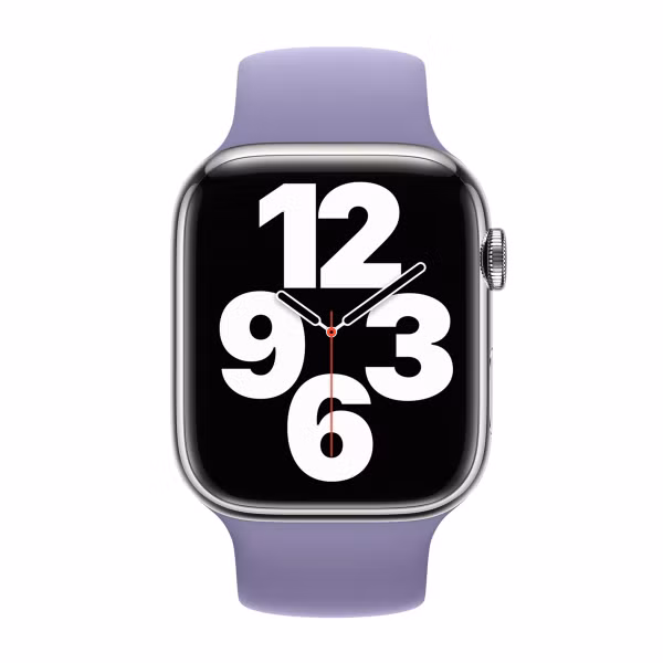 Apple Silikon Solo Loop für das  Apple Watch | 38/40/41/42 mm - Größe 1 - English Lavender