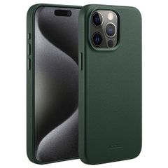 Accezz MagSafe Leather Backcover für das Apple iPhone 15 Pro Max - Cedar Green
