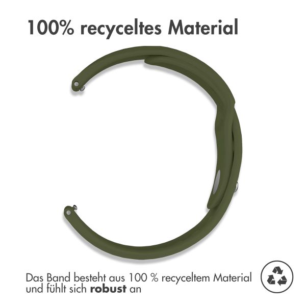 imoshion Silikon Sportarmband -   Universelle 20 mm Anschluss - Olive Green