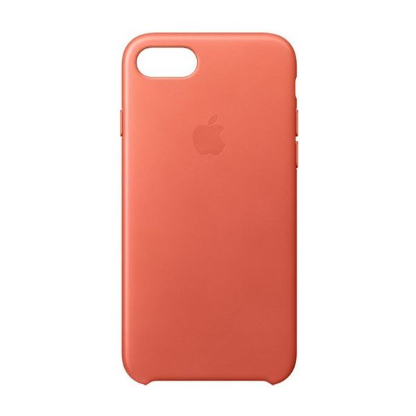 Apple Leder-Case Orange für das Apple iPhone SE (2022 / 2020) / 8 / 7