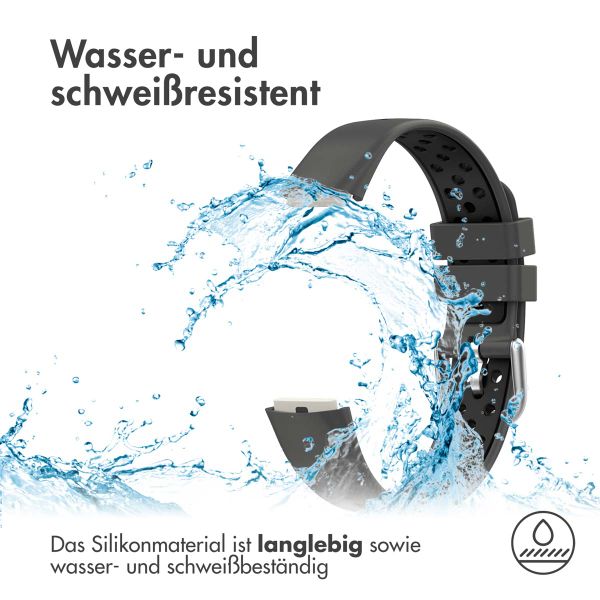 imoshion Silikonband Sport für das Fitbit Luxe - Grau/Schwarz