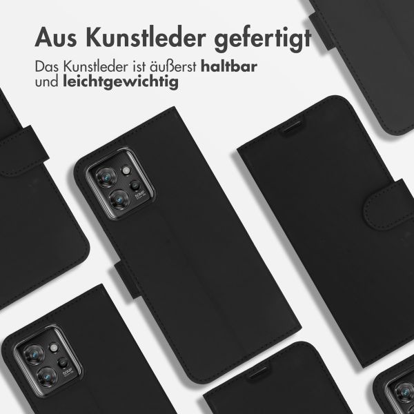 Accezz Wallet TPU Klapphülle für das Motorola ThinkPhone - Schwarz