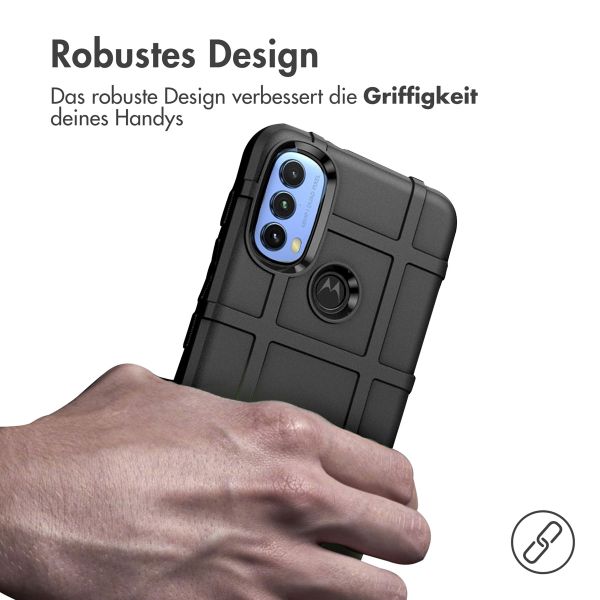imoshion Rugged Shield Backcover Motorola Moto E20 / E30 / E40 - Schwarz