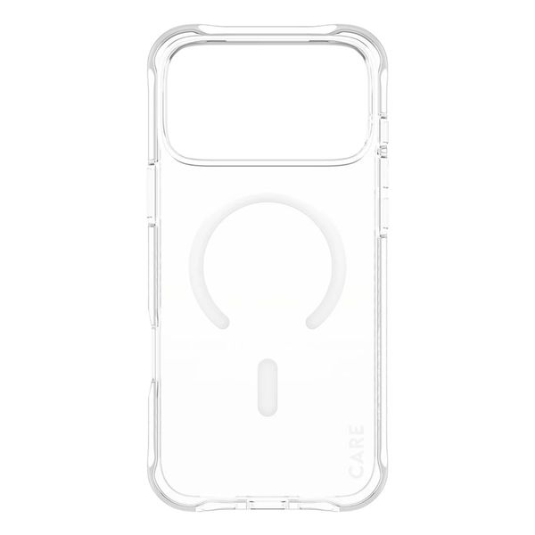 CARE by PanzerGlass Modisches Case Samba mit MagSafe Apple iPhone 17 Pro Max - Clear / White