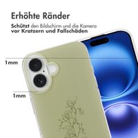 imoshion Design Hülle für das Apple iPhone 16 - Floral Green