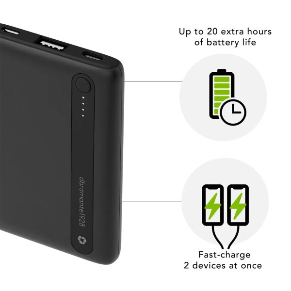 dbramante1928 re-charge | Powerbank 5.000 mAh - Schwarz