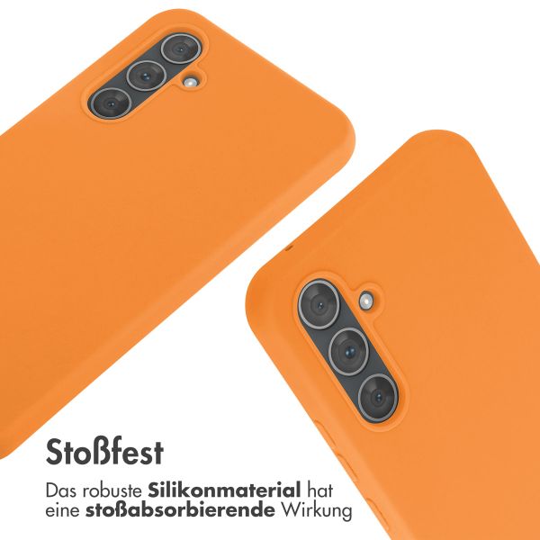 imoshion Silikonhülle mit Band für das Samsung Galaxy A54 (5G) - Orange