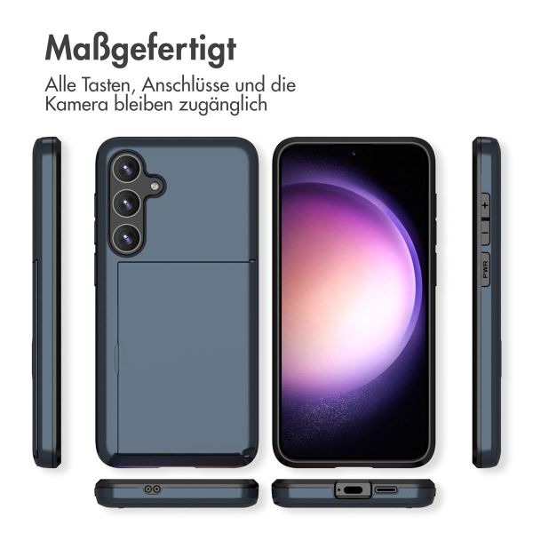 imoshion Backcover mit Kartenfach Samsung Galaxy S24 Plus - Dunkelblau