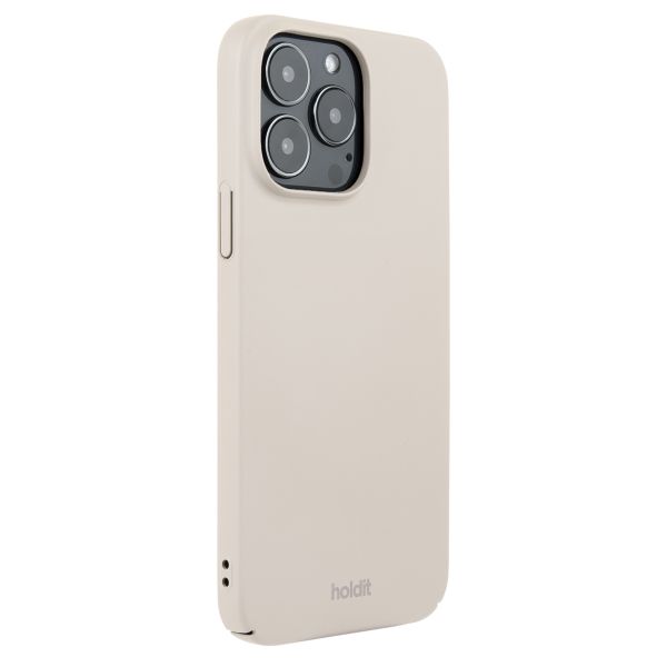 Holdit Slim Case für das iPhone 15 Pro Max - Light Beige