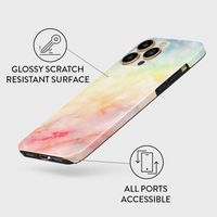 Burga Tough Back Cover für das iPhone 14 Pro - New Flame Rainbow