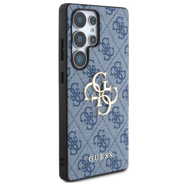 Guess 4G Metal Logo Back Cover Samsung Galaxy S25 Ultra - Blau