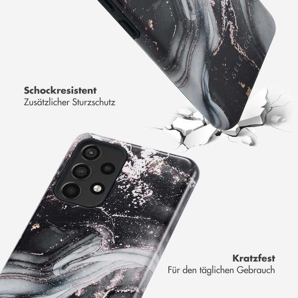 Selencia Vivid Back Cover Samsung Galaxy A52(s) (5G/4G) - Chic Marble Black