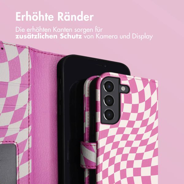 imoshion Design Klapphülle Samsung Galaxy S21 FE - Retro Pink