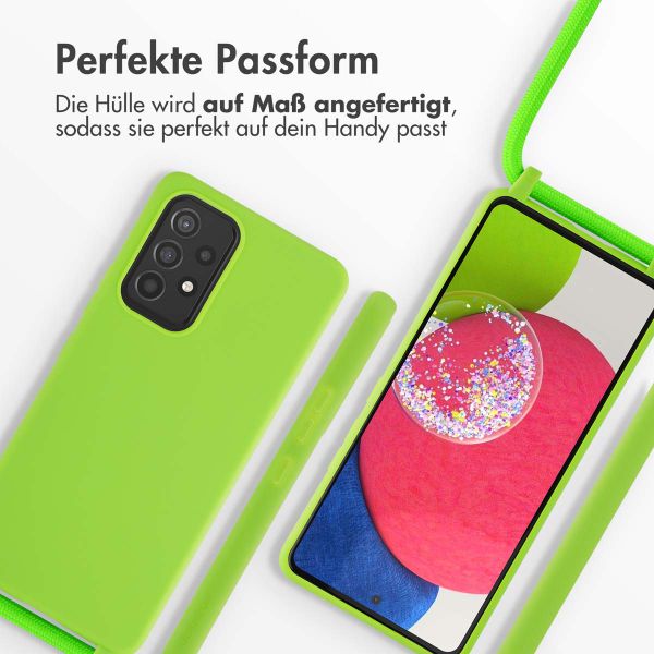 imoshion SilikonHülle mit Band Samsung Galaxy A53 - Fluor Groen