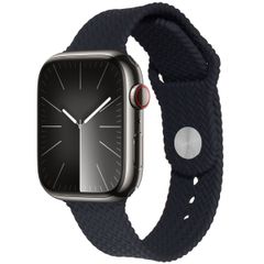 imoshion Geflochtenes Silikonarmband für das  Apple Watch Series 1 t/m 11 / SE / Ultra (44/45/46/49 mm) - Schwarz