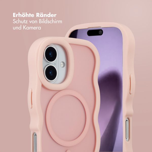 Selencia Wavy Backcover mit MagSafe Apple iPhone 17 - Soft Pink