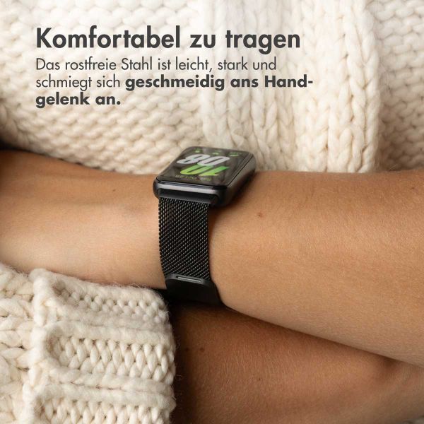 imoshion Mailändische Magnetarmband für das Samsung Galaxy Fit 3 - Schwarz