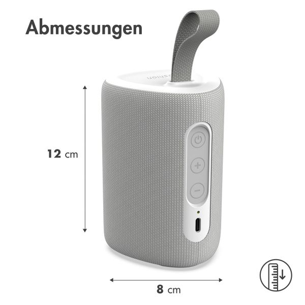 imoshion Bluetooth Speaker Mini - Kabelloser Lautsprecher - Weiß