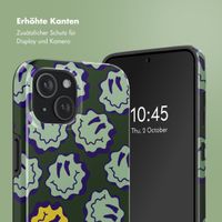 Selencia Vivid Rückabdeckung mit MagSafe Apple iPhone 15 - Wavy Smiley Green