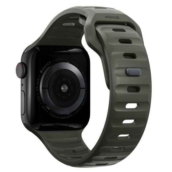Nomad Sport Armband FKM für das  Apple Watch Series 1 t/m 11 / SE / Ultra (44/45/46/49 mm) - Ash Green