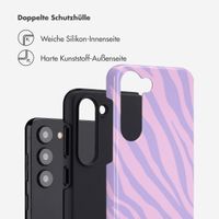 Selencia Vivid Back Cover Samsung Galaxy S23 - Zebra Light Pink Lilac