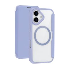 Transparente Bookcase mit MagSafe Apple iPhone 17 - Lila
