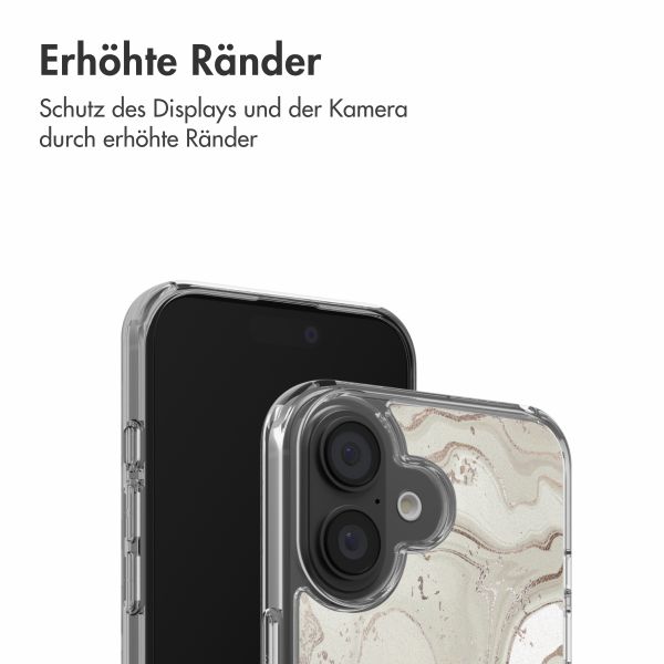 imoshion Design Hülle Apple iPhone 16 - Sandy Marble