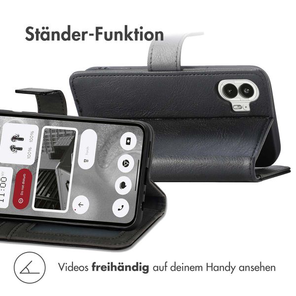 imoshion Luxuriöse Klapphülle Nothing Phone (2) - Schwarz