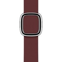 Apple Leather Band Modern Buckle für die Apple Watch Series 1 bis 9 / SE (38/40/41 mm) | Series 10 (42 mm) - Größe S - Garnet