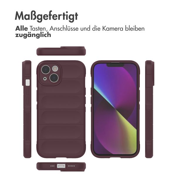 imoshion EasyGrip Back Cover für das iPhone 14 - Aubergine