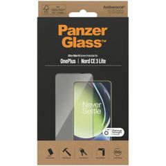 PanzerGlass Ultra-Wide Fit Antibakterieller Displayschutz für das OnePlus Nord CE 3 Lite