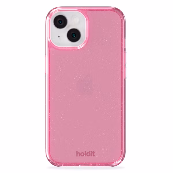 Holdit Glitzer Case Apple iPhone 15 / 14 / 13 - Rosa