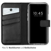 Selencia Echtleder Klapphülle Apple iPhone 12 Mini - Schwarz