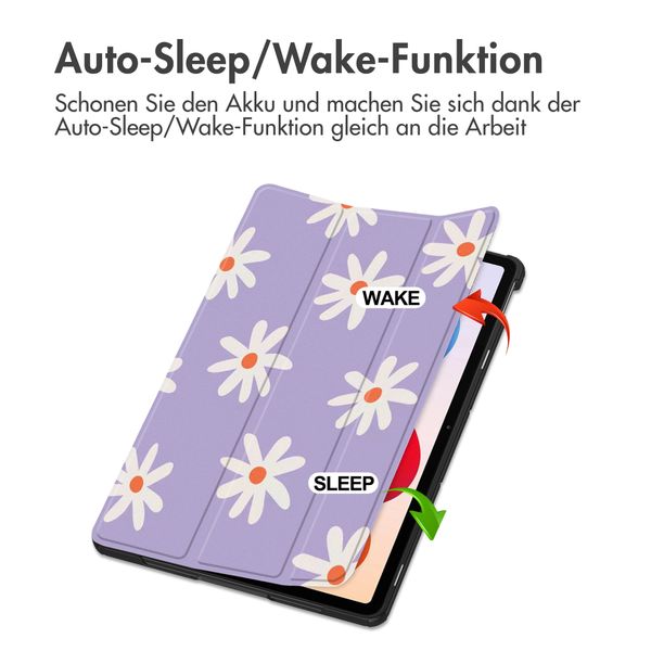 imoshion Design Trifold Klaphülle Xiaomi Redmi Pad 2 Pro - Flower Distance