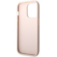 Guess 4G Metal Logo Back Cover für das iPhone 14 Pro Max - Rosa