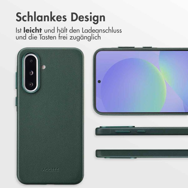 Accezz MagSafe Leather Backcover Samsung Galaxy A36 / A56 - Cedar Green