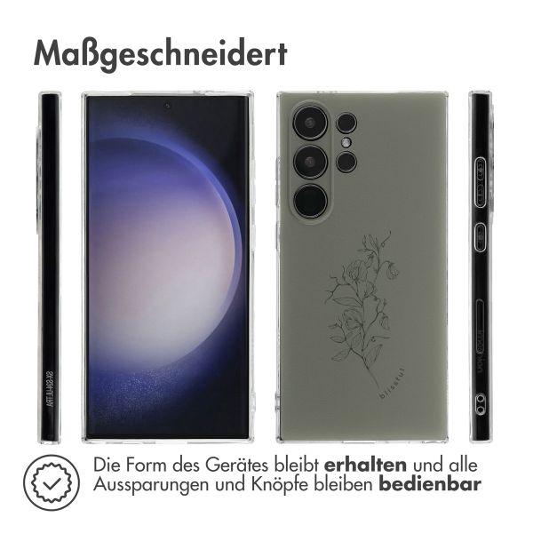 imoshion Design Hülle Samsung Galaxy S24 Ultra - Floral Green