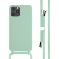imoshion Silikonhülle mit Band für das Apple iPhone 12 (Pro) - Mintgrün