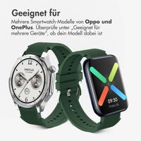 imoshion Silikonband für das OnePlus Watch 3 / 2 / 2R / Oppo Watch X2 / X - Dunkelgrün