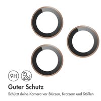 imoshion 2er-Pack Objektivschutz für Kamera für das Apple iPhone 16 Pro / 16 Pro Max - Desert / Titanium