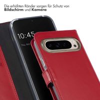Selencia Echtleder Klapphülle Google Pixel 9 / 9 Pro - Rot