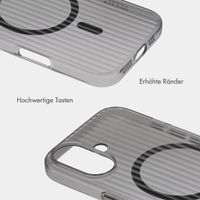 Accezz Lite Backcover mit MagSafe | Fluted | Apple iPhone 16 - Schwarz