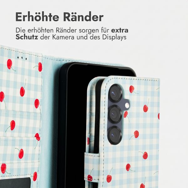 imoshion Design Klapphülle Samsung Galaxy S25 - Cherry Check